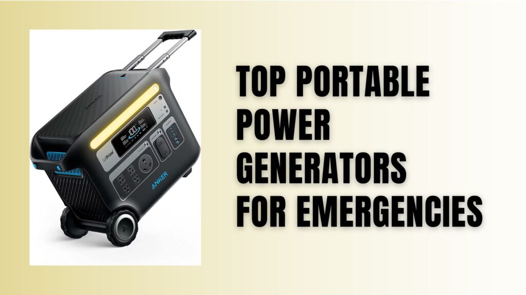 Top Portable Power Generators for Emergencies